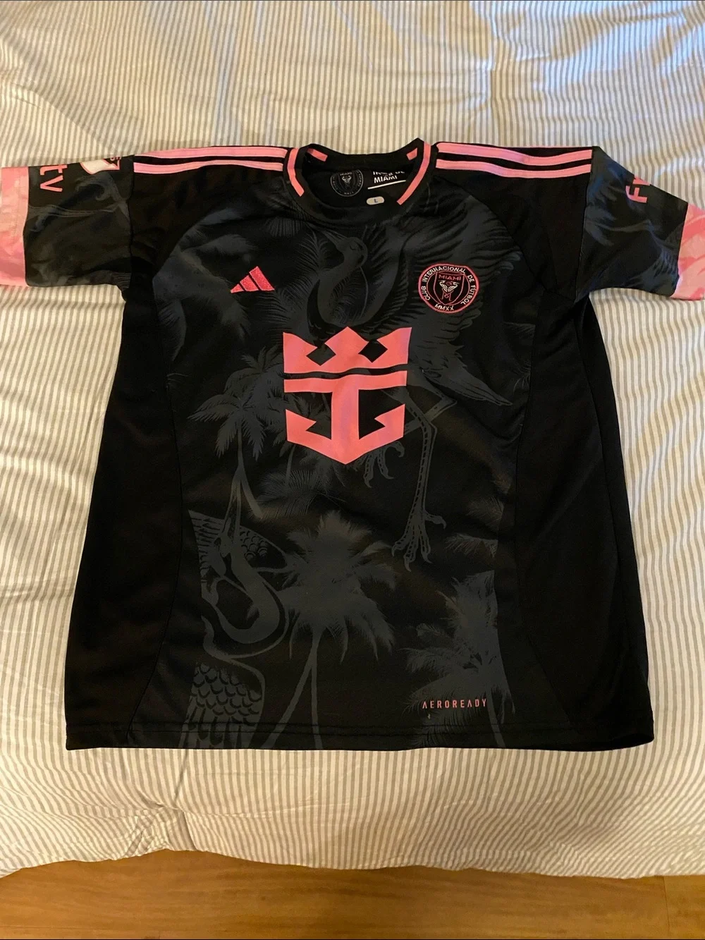 adidas Messi #10 Soccer Jersey in Black and Pink